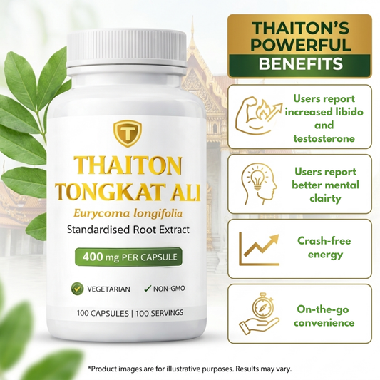 6x Bottles Thaiton Natural Testosterone Booster